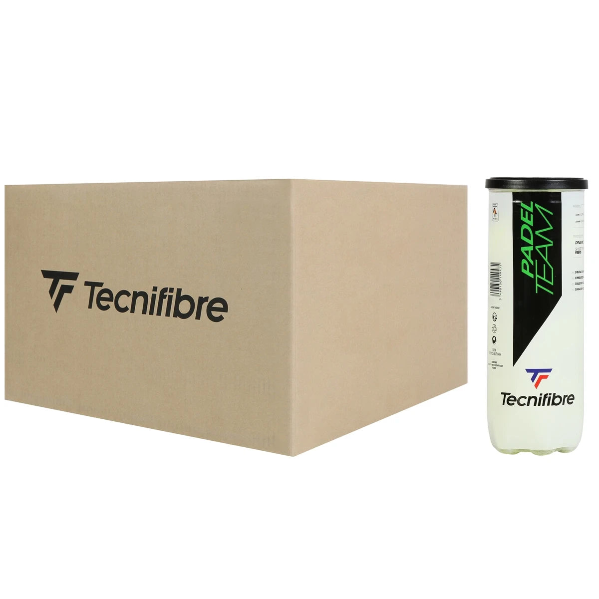 Doos van 24 Tubes met 3 Tecnifibre Team Padelballen