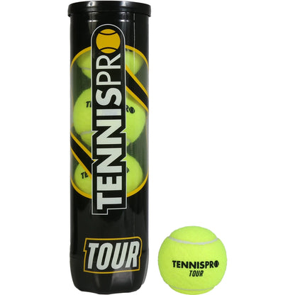 Tube of 4 Tennispro Tour Tennis Balls