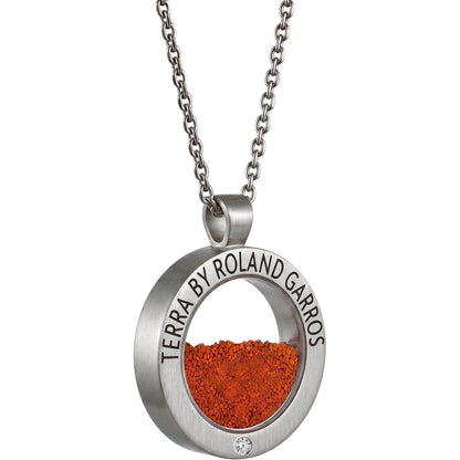 Terra Access Necklace and Medal Matte Steel 1 Stone Large Model