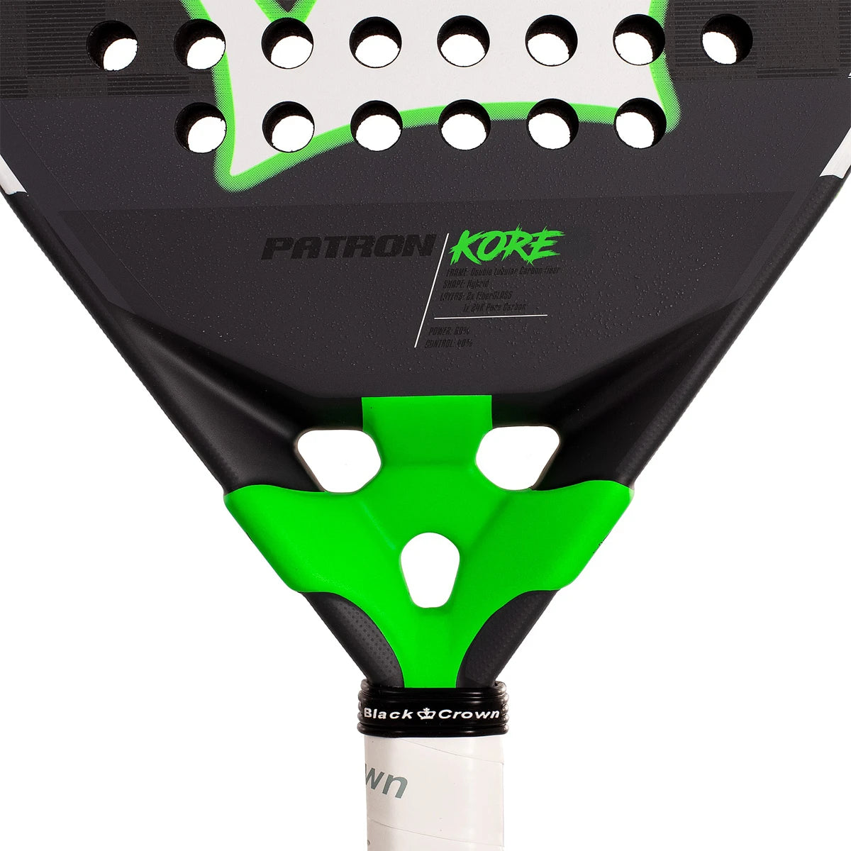 Padelracket Test Black Crown Patron Kore