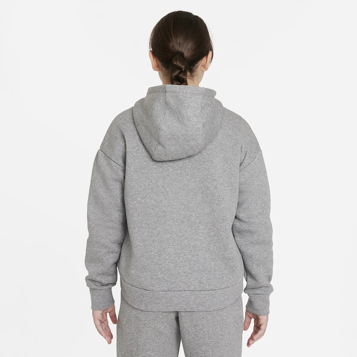 Nike Junior Girls Sportswear Club Fleece Full Zip Hoody Sweatshirt
