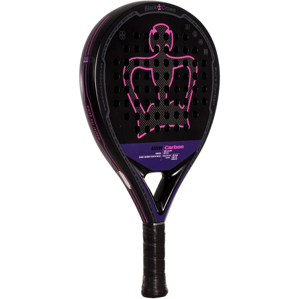 Padelracket Black Crown Win Carbon