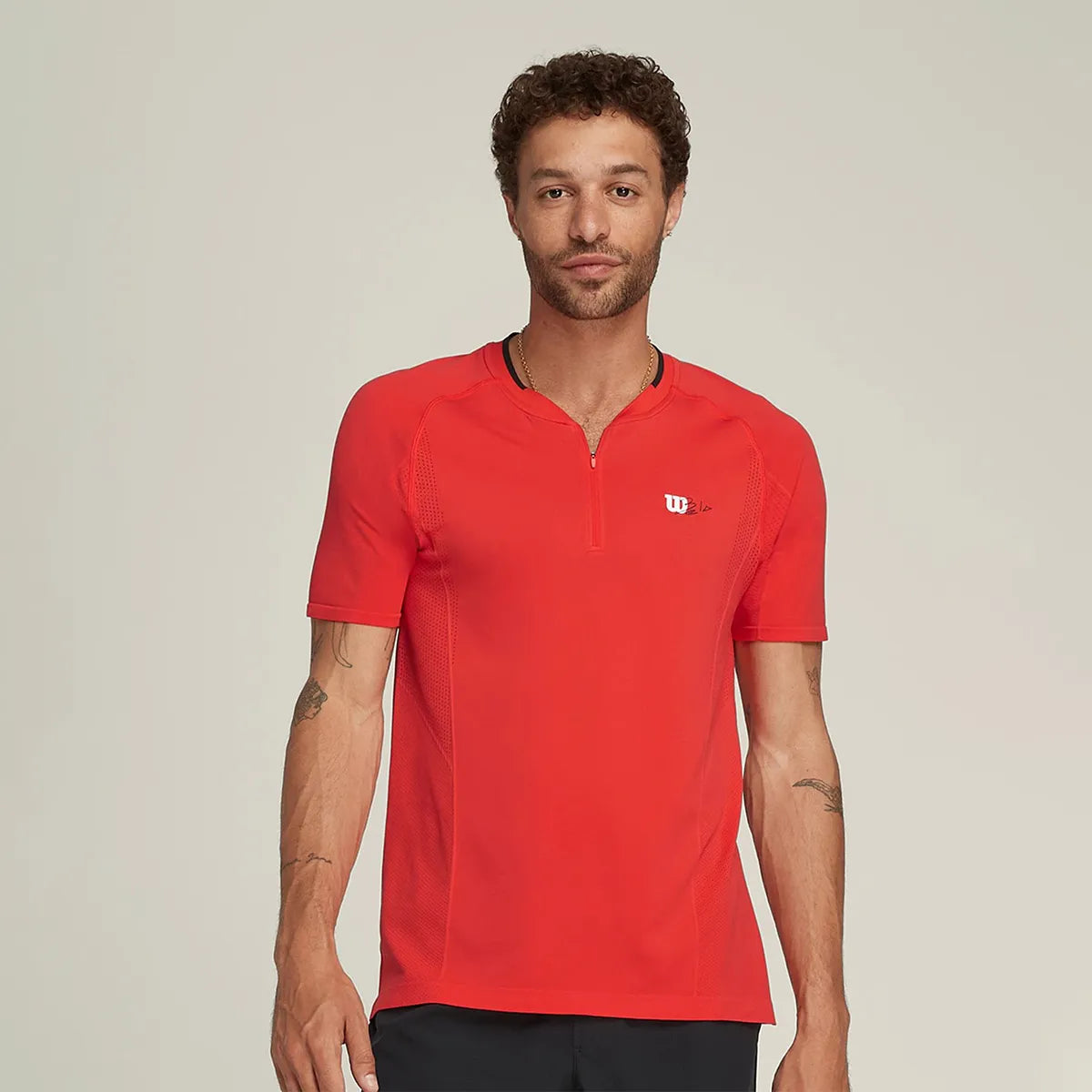 T-shirt Wilson Bela Series Naadloze Zip Henley