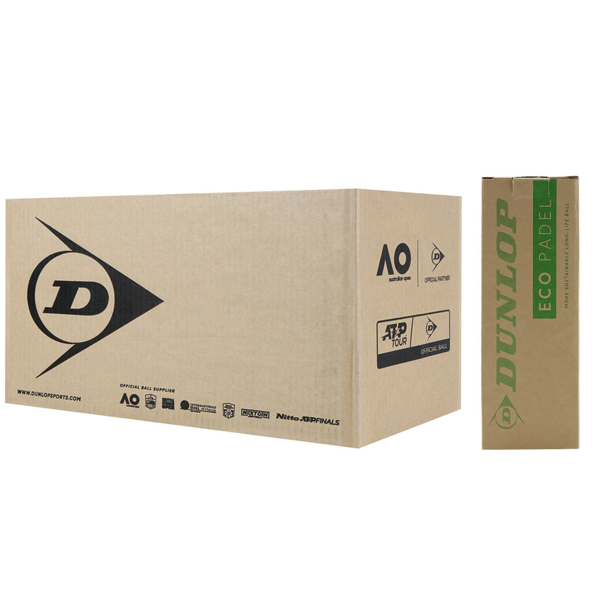 Carton of 24 Tubes of 3 Dunlop Eco Padel Balls