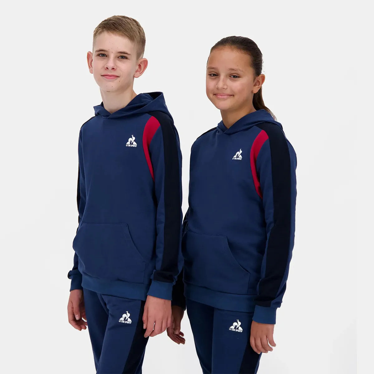 Sweater Le Coq Sportif Junior Tricolore Met Capuchon