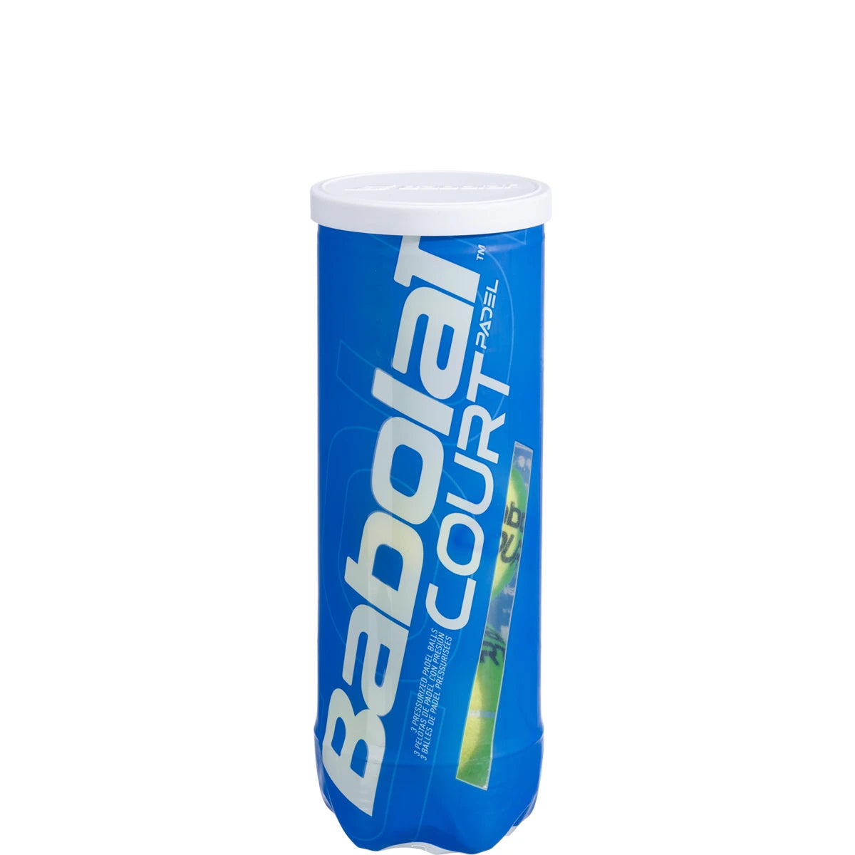 Tube de 3 Balles de Padel Babolat Court