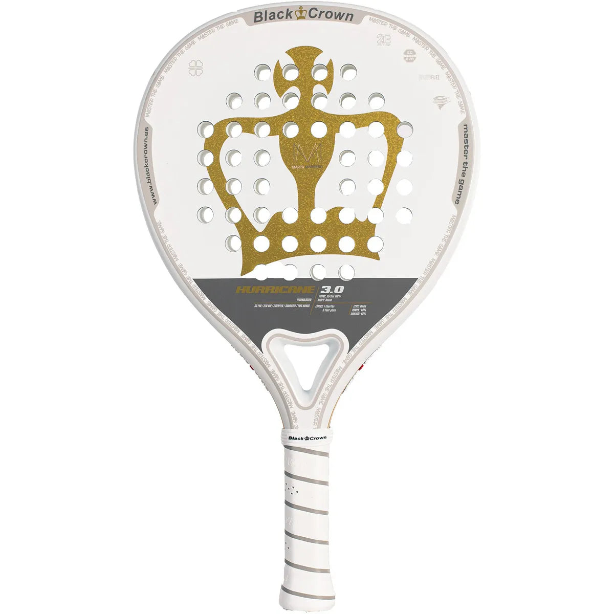 Padelracket Black Crown Hurricane 3.0