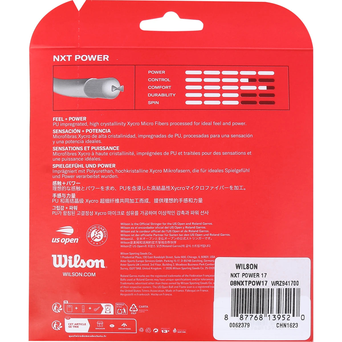 Wilson Nxt Power String (12.20 Metres)
