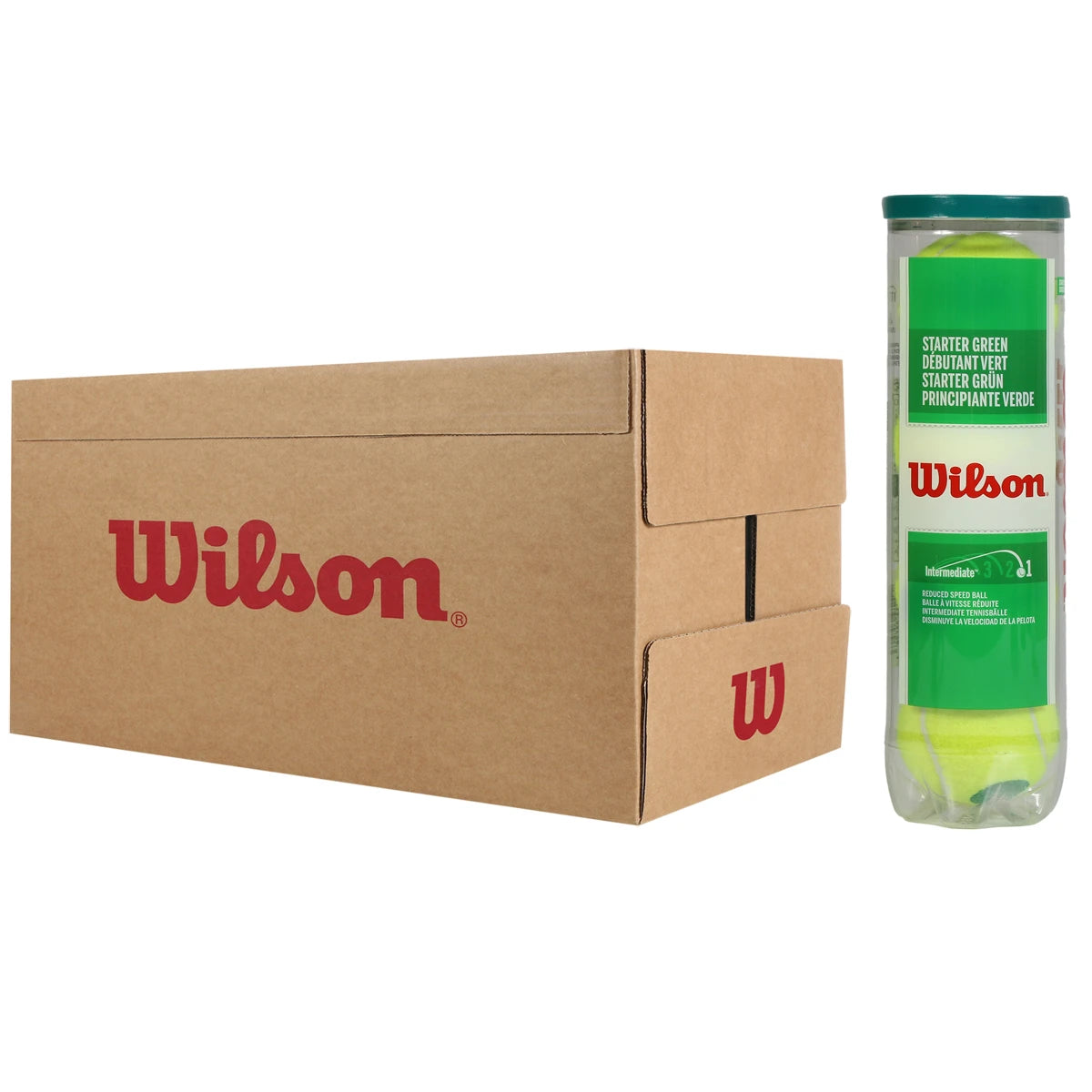 Carton de 18 Tubes de 4 Balles Wilson Starter Play