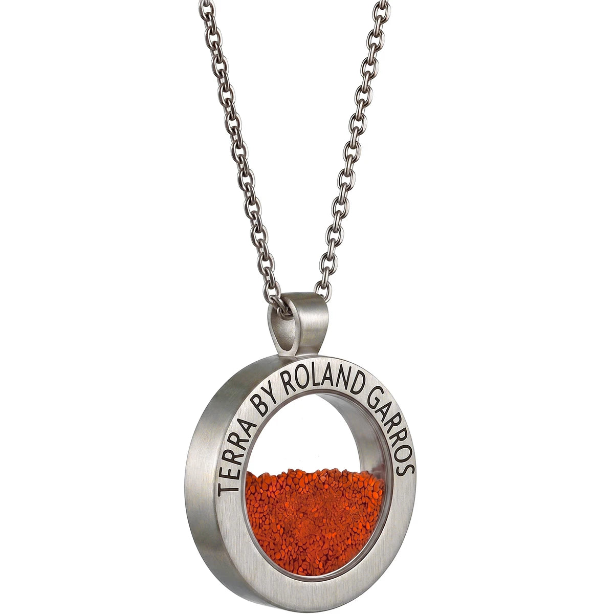 TERRA ACCESS MATTE STEEL NECKLACE AND MEDAL WITHOUT STONE SMALL MODEL