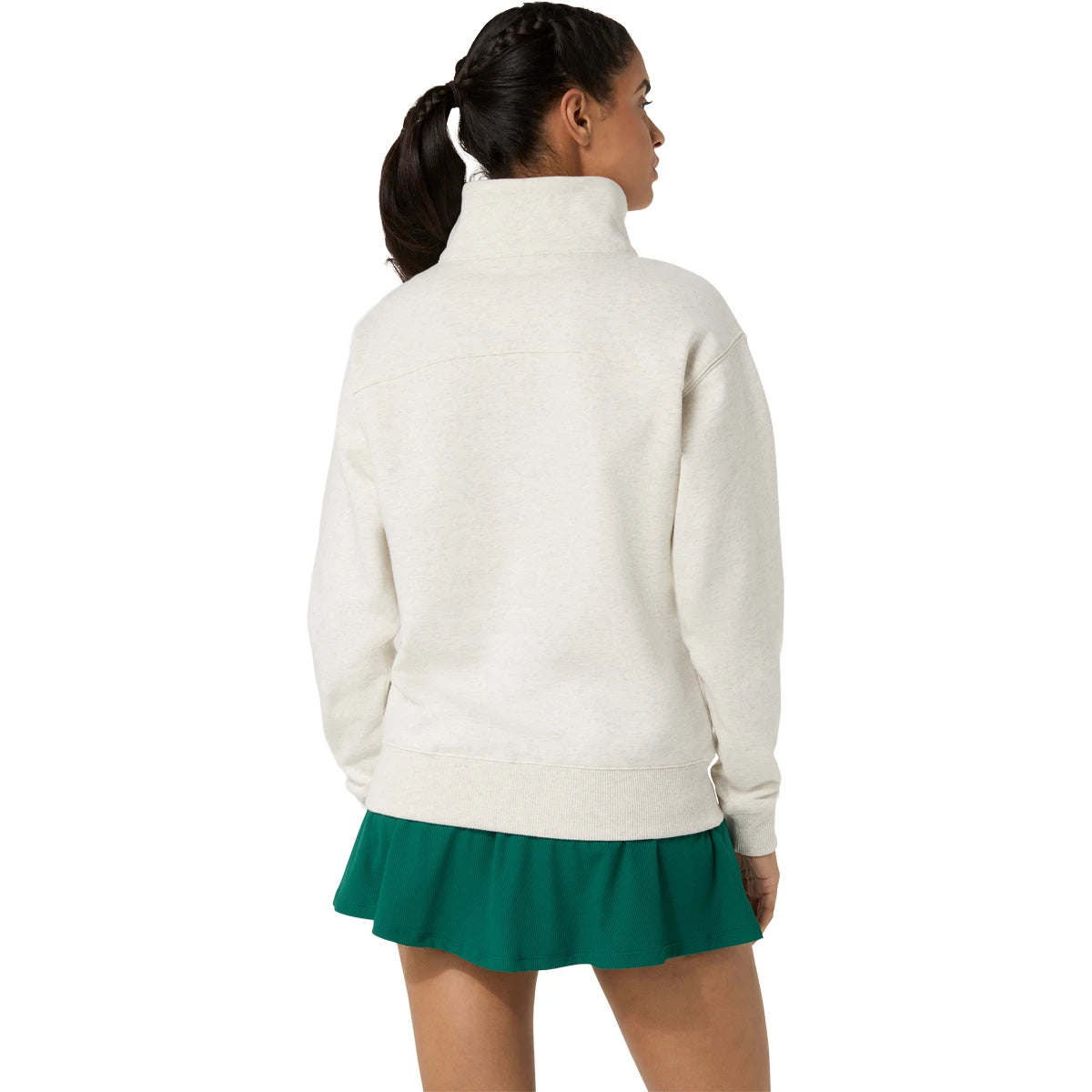 Sweat Asics Femme Court Graphic 1/2 Zip