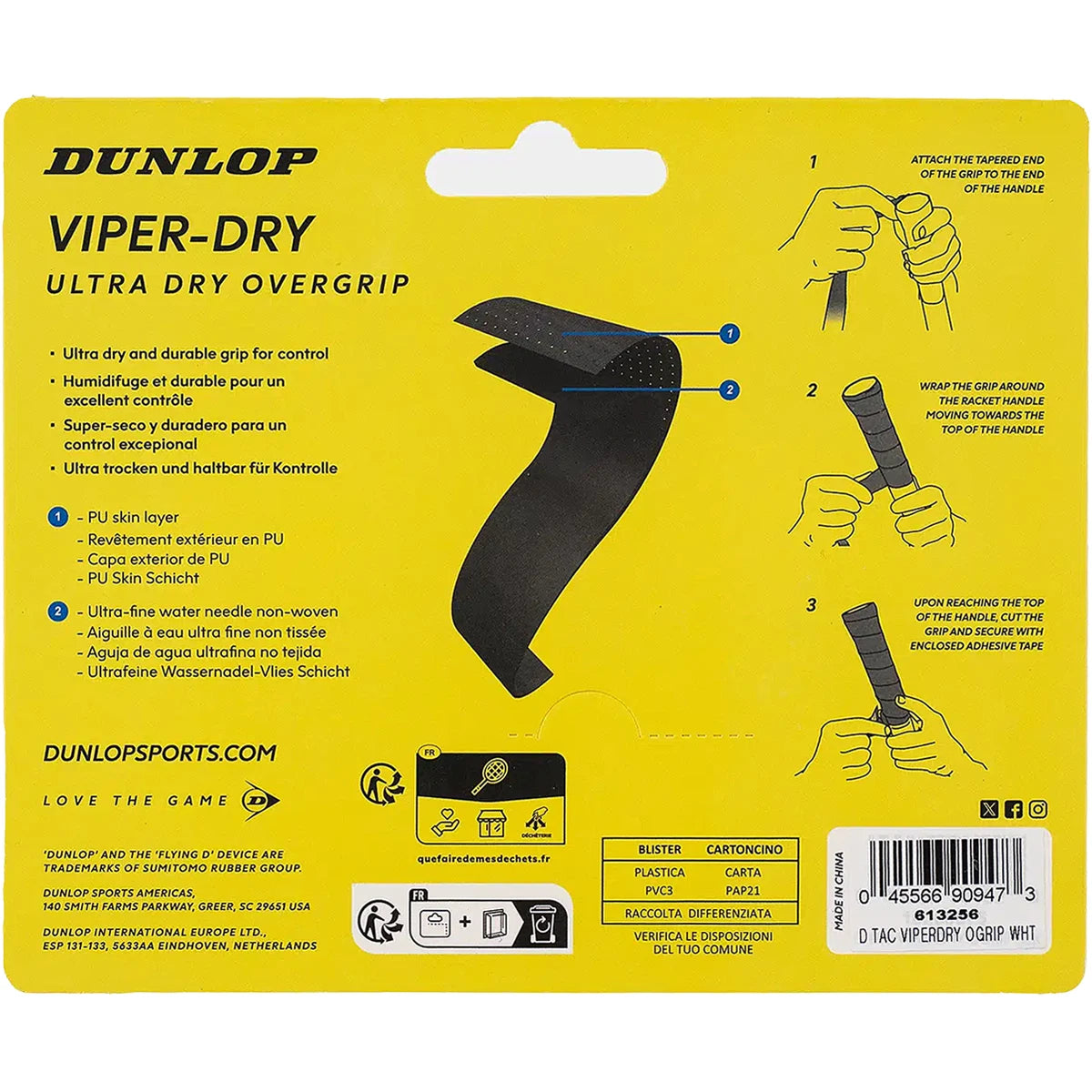 Dunlop Viper-Dry Overgrips X3