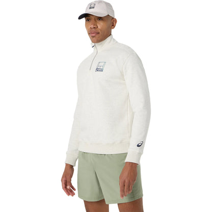 Asics Court Graphic 1/2 Zip Sweat