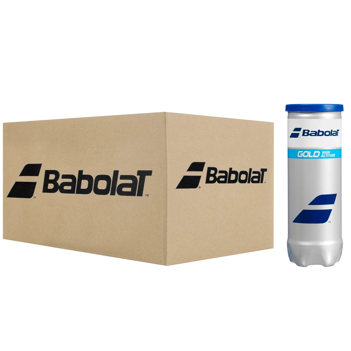 Carton de 24 Tubes de 3 Balles Babolat Gold High Altitude