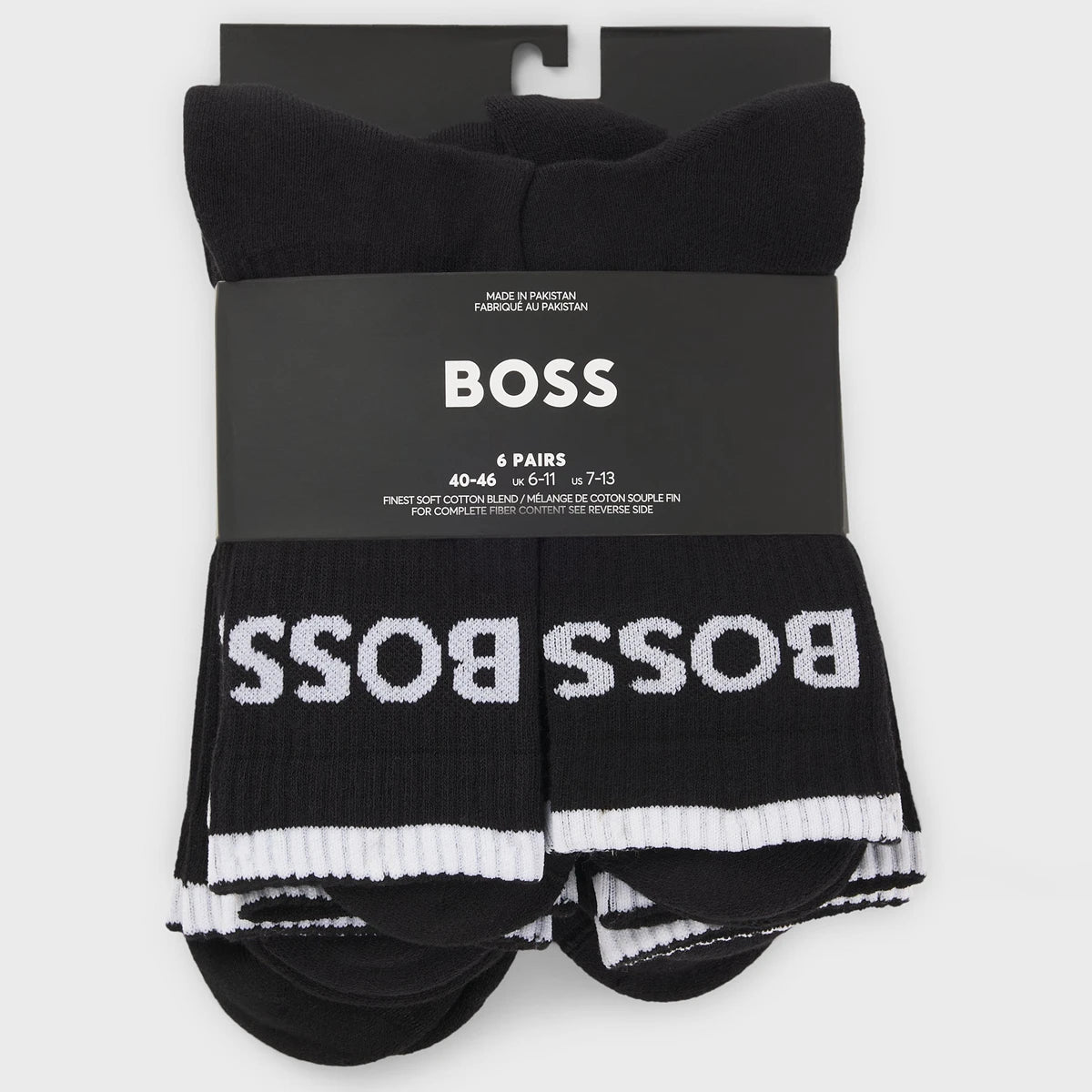 6 Pairs of Boss Stripe Socks