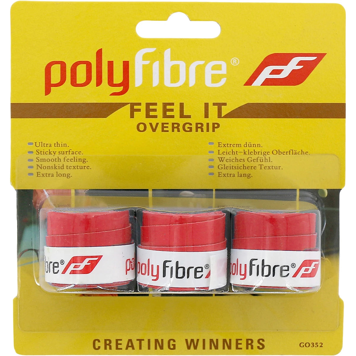 Polyfibre Feel It Overgrips X3